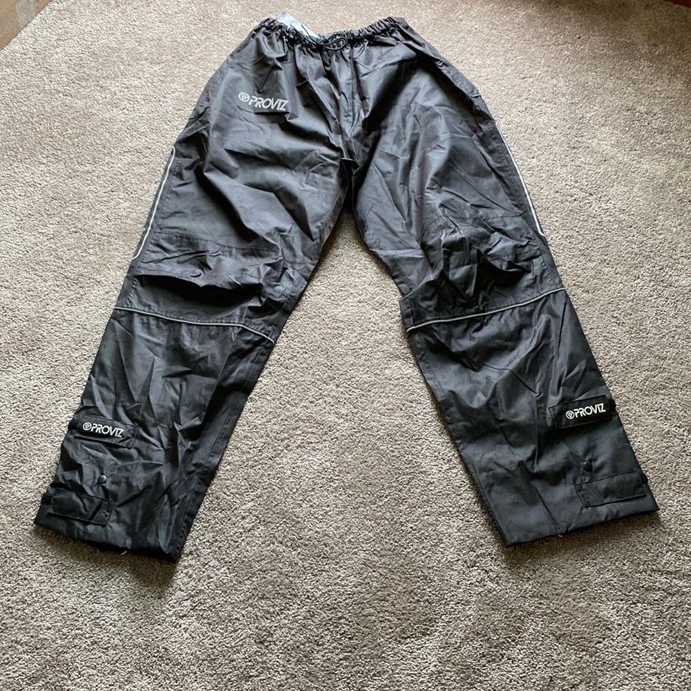 Proviz Night Rider Reflective Pants Mens Cycling Waterproof High Visibility NWT